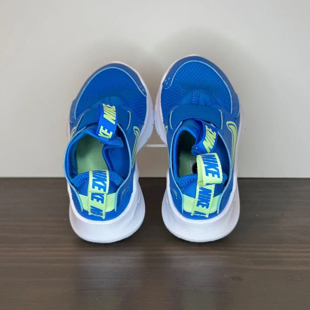 Nike Kids‎ Shoes Flex Runner 3 PS Photo Blue Vapor Green White Sz 8c New